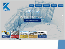 Tablet Screenshot of kbfgroupe.com
